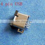 4 Pin Mini Usb Connector Nickel-plated