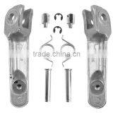 Black Aluminum Front Footrest Foot Pegs For HONDA RVF VFR 400 750R NC30 NC35 USA thumbnail-3