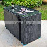 6 Seats Wicker Bar Height Patio Dining Set thumbnail-4