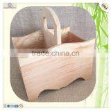 Wholesales Heart Hole Carved Short Long Handle Wood Bucket thumbnail-3