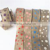 Cheap Wholesale 100 Linen Fabric for Gift Ribbon thumbnail-1