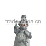 2014 New Handmade Resin Christmas Snowmen for Sale thumbnail-3