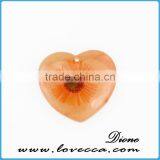 Mix Color Teardrop Real Flower Necklace Pendant thumbnail-3