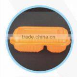 One Time Disposable Plastic Lunch Box Compartment With Lid 680ml