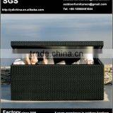 Outdoor Wicker Rattan Storage Box thumbnail-1