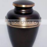 Black Shiny Coloure Finished Metal Urns thumbnail-1