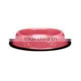 Embossed DOG Bowl Food or Water Non Slip Metal Pet Food Bowl thumbnail-5