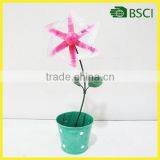 Cheap Selling Special Lovely Windmill With Flower Pot for Garden Decoration thumbnail-1