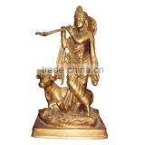 Indian Style Beautiful Antique Art Crafts Marble Krishna Statues for Sale thumbnail-2