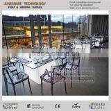 Led Light Illuminated Plastic Luxury Dining Set for Wedding thumbnail-2