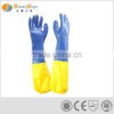 60cm Long Blue Fishing Pvc Gloves thumbnail-1