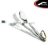 Stainless Steel 304 Three-piece Dinnerware Camping Cutlery thumbnail-1