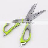 Green Handle Stainless Steel Blade Magnetic Kitchen Scissors With Cover thumbnail-4