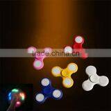 2017 Shine LED Hand Spinner Tri Fidget Finger Spinner EDC Spin Stress Focus Desk Toy thumbnail-2