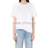 Wholesale Women Round Neck Cotton and Linen-blend T-shirt(DQE0090T) thumbnail-2