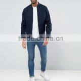 2017 Xinlan Manufacturer High Quality New Design Durable 100% Cotton Canvas Navy Rib Cuffs Running Casual Men Jumper Jacket thumbnail-4
