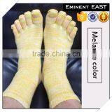 Breathable Colorful Mix Blend Yarn Bamboo Five Toe Socks thumbnail-4