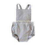 Custom Newborn Girl Lovely Fashion Rompers 2017 Summer Kid Bodysuit Clothing Grey Wholesale OEM Baby Clothes Romper thumbnail-2