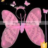 Event Party Supplies Kids Fashion Nylon Butterfly Glitter Wings Sets thumbnail-3