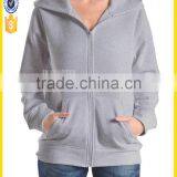 Women's Plain Full-Zip Good Quality Hoody thumbnail-1