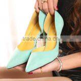Zm50265b Stiletto Heel Pump Lady High Heel Shoes Suede Hollow Out Sexy Womens Single Shoe thumbnail-4