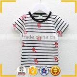 2015 Style Cotton Boys Sets White Balck Stripe Children T-shirts and Pants thumbnail-3