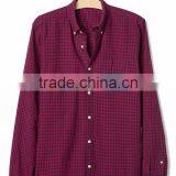 Custom Autumn Mens Dress Plaids Flannel 100% Cotton Shirts Wholesale thumbnail-2
