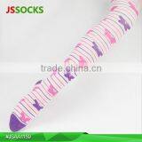 Young Girl Panthose Bright Tights Long Socks Strip thumbnail-1