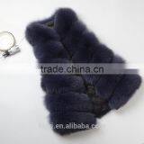 2017 Design Slim Real Fox Fur Vest Coat Woman Sleeveless Thicken Warm Genuine Fox Fur Jackets --pc249 thumbnail-5