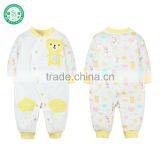 Pink/Blue/Yellow Colors Soft Cotton Baby Autumn Romper thumbnail-3