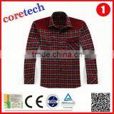 Newest Popular Red Plaid Shirt Flannel Man Factory thumbnail-3