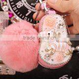 Mini Lovely Leather Key Wallet Car Key Bag Small Zipper Car Key Holder Bags thumbnail-6
