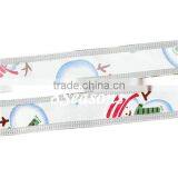White Christmas Snowman Pattern Satin Ribbon For Christmas Decoration 25.0mm thumbnail-1