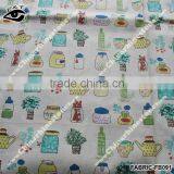 Colorful Fabric Linen Fabric Printed With Pot Cups thumbnail-1