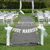 Just Married Wedding Banner Wedding Sign Photo Prop Wedding Party Decoration thumbnail-1