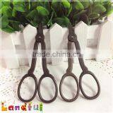 Vintage Sewing Tools Bronze Thread Scissors Fancy Embroidery Scissors thumbnail-1