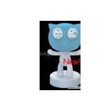 Sell Color Changing Cat Shaped Clock thumbnail-1