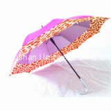 YS-6014Solid Silver Polyester Fabric Combination Golf Umbrella