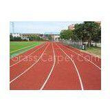 9000 Dtex Landscaping Artificial Grass 25mm, Red Sports Synthetic Turf Gauge 3/8