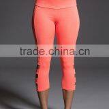 Factory Custom Dry Fit Supplex Lycra Capri Leggings Women Workout Pants thumbnail-3