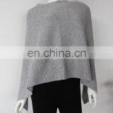 Wholesale Price Luxurious Cashmere Cable v Neck Ponchos for Women thumbnail-3