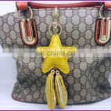 Wholesale Fashion Women Bag Accessory Handmade Leather Key Chain