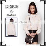 China Hot Sale Latest Long Sleeve With Elasticated Cuffs Lace Shirt Women Tops