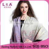 Wool Scarf Lavender Digital Printing thumbnail-1