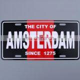 High Quality Custom Prined Number Plate Type Auto Decoration Use Cheap Tin Sign For Motorcycle thumbnail-1