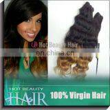 indian wet and wavy weave ombre two tone human virgin hair