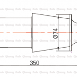 15 KHz 2600W 60mm Piezoelectric Ultrasonic Welding Transducer , Good Heat Resistance thumbnail-2