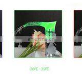 Modern Design LED Bathroom Waterfall Basin Faucet Single Handle Basin Mixer Tap thumbnail-5