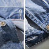 Classic Blue Jean Jacket OEM Biker Jacket Men thumbnail-5