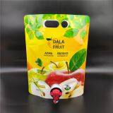 3 liters with vitop valve stand - up aluminum foil bag  for apple juice/Professional customized manufacturer